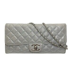 CHANEL Silver Shoulder Bag